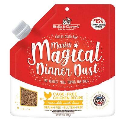 Stella & Chewy's Marie's Magical Dinner Dust Freeze-Dried Cage Free Chicken Recipe Dog Food Topper 7-oz