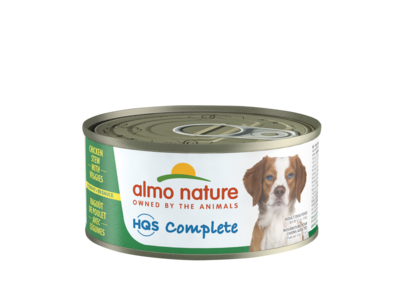 Almo Nature HQS Complete Dog Complete & Balanced Chicken Stew with Beef Canned Dog Food 5.5-oz, case of 24
