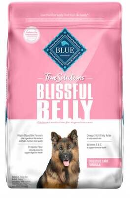 Blue Buffalo True Solutions Blissful Belly Natural Digestive Care Chicken Recipe Adult Dry Dog Food 4-lb