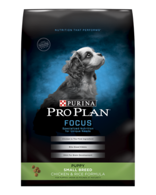 Purina Pro Plan Focus Chicken & Rice Formula Puppy Small Breed Dry Dog Food 6-lb