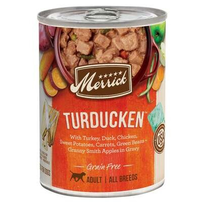 Merrick Grain Free Turducken Canned Dog Food 12.7-oz, case of 12