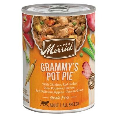 Merrick Grain Free Grammy's Pot Pie Canned Dog Food 12.7-oz, case of 12