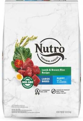 Nutro Wholesome Essentials Large Breed Puppy Pasture-Fed Lamb & Rice Dry Dog Food 30-lb