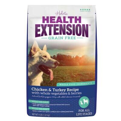 Health Extension Grain Free Chicken and Turkey Dry Dog Food 23.5-lb
