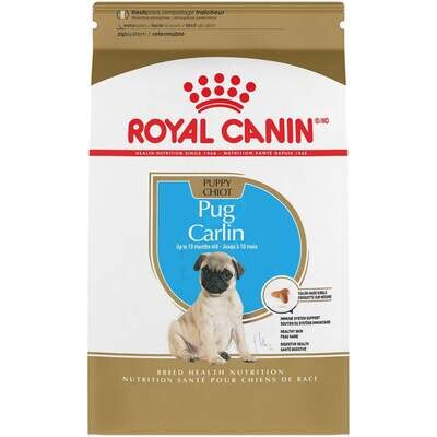 Royal Canin Breed Health Nutrition Pug Puppy Dry Dog Food 2.5-lb