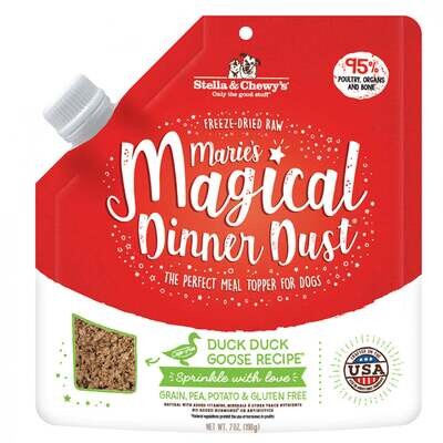 Stella & Chewy's Marie's Magical Dinner Dust Duck, Duck, Goose Dog Food Topper 7-oz