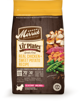 Merrick Lil' Plates Small Breed Grain Free Real Chicken & Sweet Potato Dry Dog Food 12-lb
