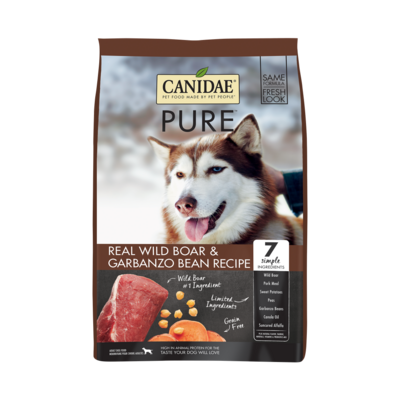 Canidae Grain Free PURE Wild Boar & Garbanzo Bean Recipe Dry Dog Food 24-lb