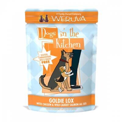 Weruva Dogs in the Kitchen Goldie Lox Grain Free Chicken & Salmon Dog Food Pouches 2.8-oz, case of 12