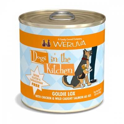 Weruva Dogs in the Kitchen Goldie Lox Grain Free Chicken & Salmon Canned Dog Food 10-oz, case of 12