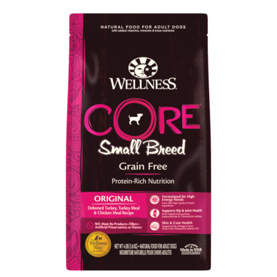 Wellness CORE Grain-Free Natural Small Breed Health Turkey and Chicken Recipe Dry Dog Food