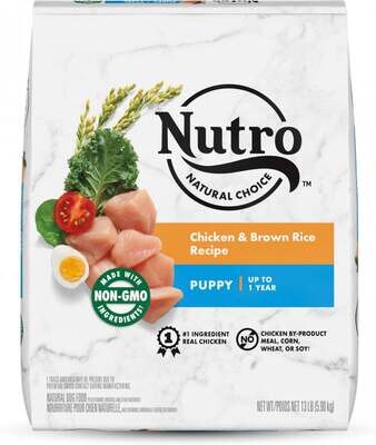 Nutro Wholesome Essentials Puppy Farm-Raised Chicken, Brown Rice & Sweet Potato Dry Dog Food 5-lb