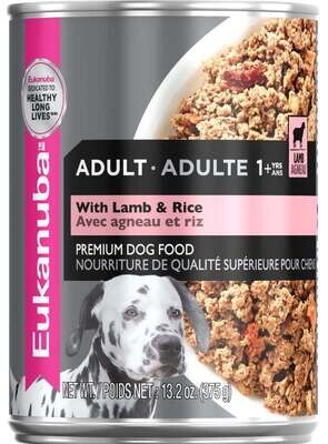 Eukanuba Adult Lamb & Rice Dinner Canned Dog Food 13.2-oz, case of 12