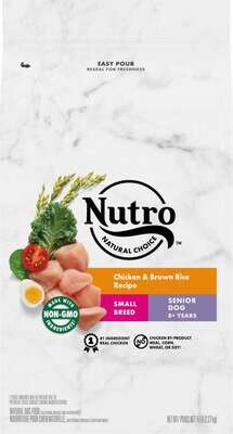 Nutro Wholesome Essentials Small Breed Senior Chicken, Whole Brown Rice and Sweet Potato Dry Dog Food 5-lb