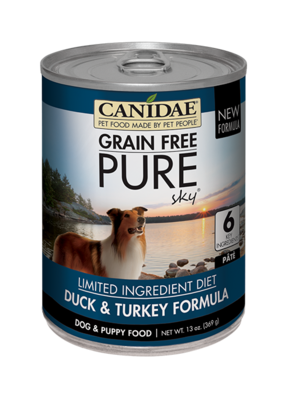 Canidae Grain Free PURE Sky Canned Dog Food 13-oz, case of 12