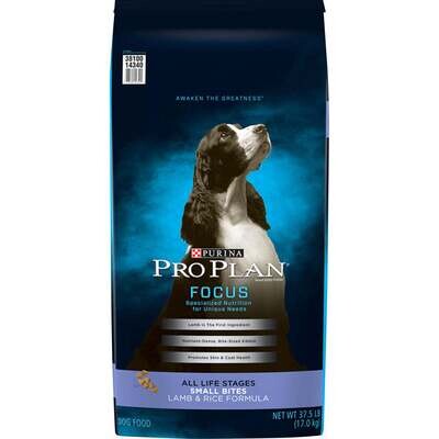 Purina Pro Plan Focus All Life Stages Small Bites Lamb & Rice Dry Dog Food 37.5-lb