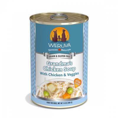 Weruva Grandma's Chicken Soup with Chicken & Veggies Canned Dog Food 5.5-oz, case of 24