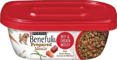 Beneful Prepared Meals Beef and Chicken Medley Wet Dog Food 10-oz, case of 8