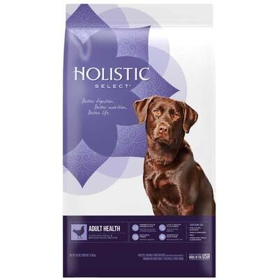 Holistic Select Natural Adult Health Chicken Meal and Brown Rice Recipe Dry Dog Food 15-lb