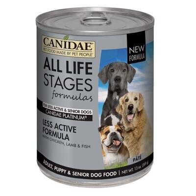 Canidae Platinum Formula for Seniors & Over Weight Dogs Canned Dog Food 13-oz, case of 12