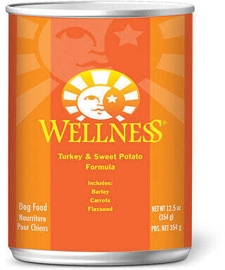 Wellness Complete Health Natural Turkey and Sweet Potato Recipe Wet Canned Dog Food 12.5-oz, case of 12