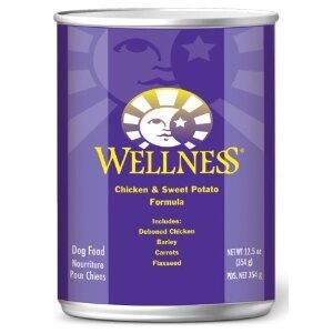 Wellness Complete Health Natural Chicken and Sweet Potato Recipe Wet Canned Dog Food 12.5-oz, case of 12