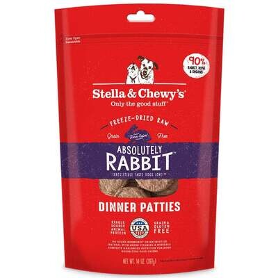 Stella & Chewy's Absolutely Rabbit Grain-Free Dinner Patties Freeze-Dried Raw Dog Food