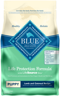 Blue Buffalo Life Protection Natural Lamb & Oatmeal Recipe Puppy Dry Dog Food 30-lb