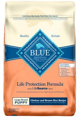 Blue Buffalo Life Protection Natural Chicken & Brown Rice Recipe Large Breed Puppy Dry Dog Food 30-lb