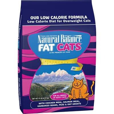 Natural Balance Fat Cats Low Calorie Dry Cat Food 15-lb