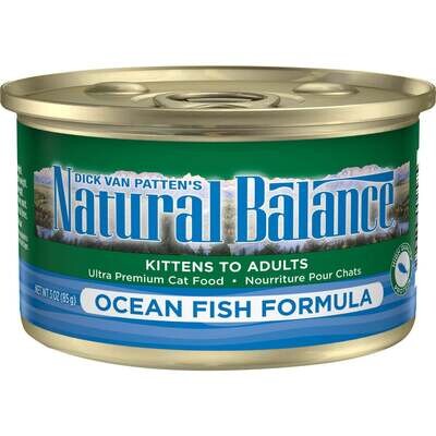 Natural Balance Ocean Fish Canned Cat Food 5.5-oz, case of 24