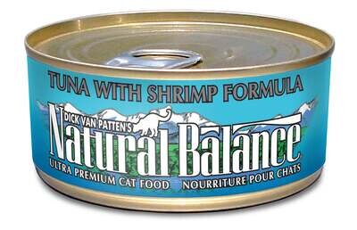 Natural Balance Tuna and Shrimp Canned Cat Food 5.5-oz, case of 24