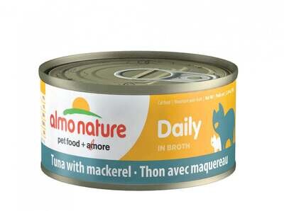 Almo Nature Daily Cat Tuna Mackerel Canned Cat Food 2.47-oz, case of 24