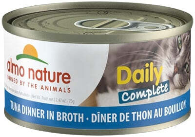 Almo Nature Daily Complete Cat Tuna in Broth Canned Cat Food 2.47-oz, case of 24