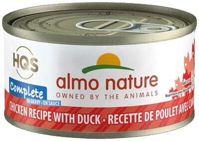 Almo Nature HQS Complete Cat Grain Free Chicken with Duck Canned Cat Food 2.47-oz, case of 24