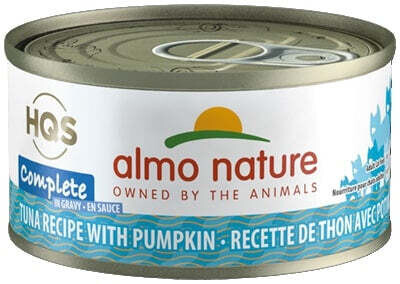 Almo Nature HQS Complete Cat Grain Free Tuna with Pumpkin Canned Cat Food 2.47-oz, case of 24