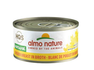 Almo Nature HQS Natural Cat Grain Free Chicken Breast Canned Cat Food 2.47-oz, case of 24