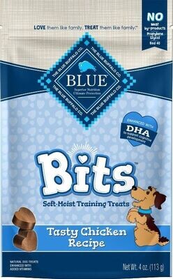 Blue Buffalo Blue Bits Soft-Moist Training Treats - Tasty Chicken Recipe