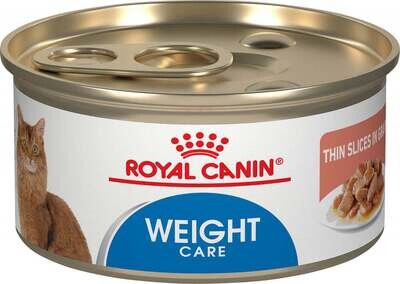 Royal Canin Feline Weight Care Thin Slices in Gravy Canned Cat Food 3-oz, case of 24