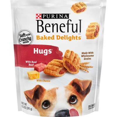 Beneful Baked Delights Hugs With Real Beef & Cheese Dog Treats 8.5-oz
