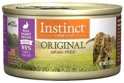 Instinct Grain-Free Rabbit Formula Canned Cat Food 3-oz, case of 24