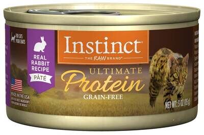 Instinct Ultimate Protein Grain Free Rabbit Natural Canned Cat Food 3-oz, case of 24