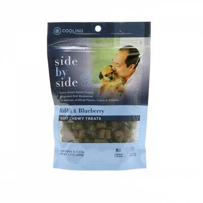 Side By Side Rabbit & Blueberry Soft Chew Training Treats Cooling Treats for Dogs & Cats 6-oz
