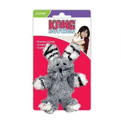 Kong Fuzzy Bunny Softies Cat Toy - Assorted