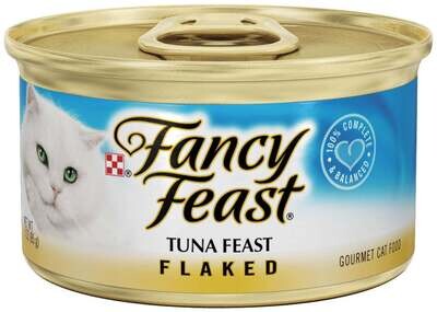 Fancy Feast Flaked Tuna Canned Cat Food 3-oz, case of 24