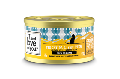 I And Love And You Grain Free Chicky Da Lish Stew Canned Cat Food 3-oz, case of 24