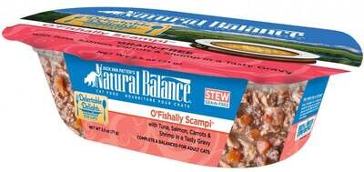 Natural Balance Delectable Delights Grain Free O Fishally Scampi Flavor Wet Cat Food 2.5-oz, case of 12