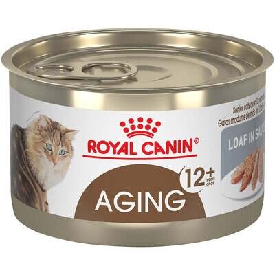 Royal Canin Feline Health Nutrition Aging 12 Loaf In Sauce Canned Cat Food 5.1-oz, case of 24