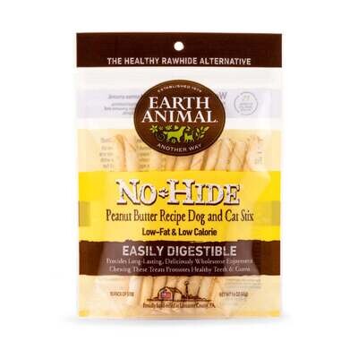Earth Animal No-Hide Peanut Butter Stix Dog & Cat Chew 10-pk