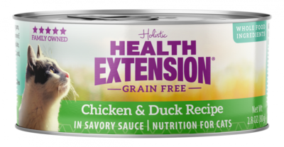 Health Extension Grain Free Chicken and Duck Recipe Canned Cat Food 2.8-oz, case of 24